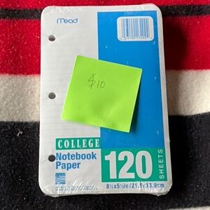 Mead sm notebook paper